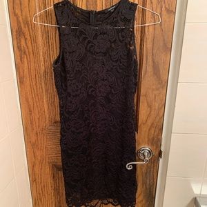 Ambiance Black lace bodycon dress, size M